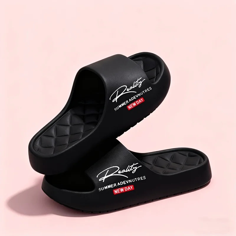 Cloud-like Softness, EVA Comfortable Lightweight Slippers,Suitable for Home and Outdoor,Unisex Couple Two-tone, Simple Bathroom
