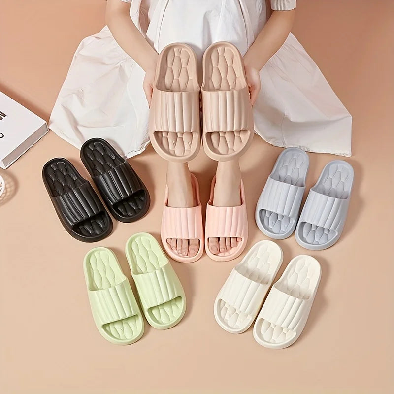 Slippers Women's EVA Slide Slippers - Soft Comfortable Non-Slip Indoor/Outdoor House Shoes， Washable All-Season Design