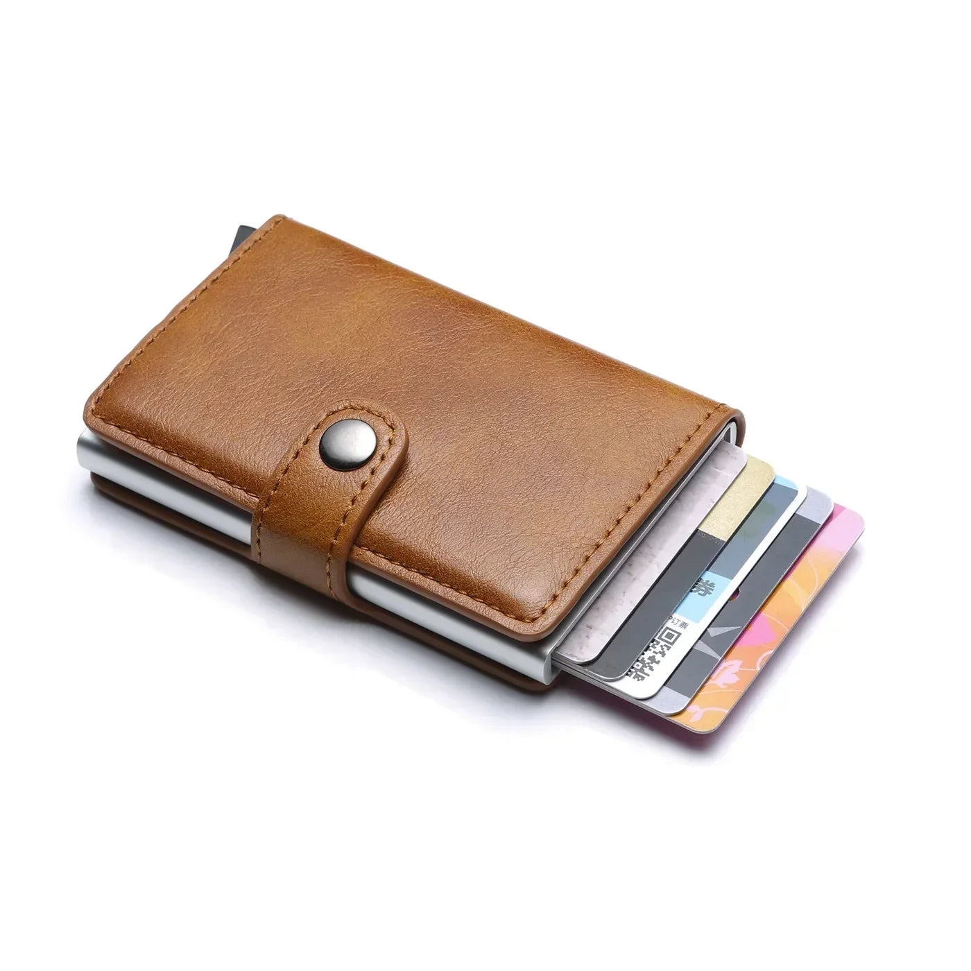 Rfid Credit Card Holder Men Wallets Luxury Small Smart Wallet Metal Business Mini Cardholder Case Women Minimalist Walet for Men