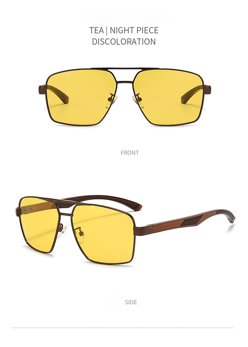 LIOUMO Intelligent Photochromic Sunglasses Men Polarized Night Vision Goggle Women Anti-Glare Driving Glasses UV400 gafas de sol