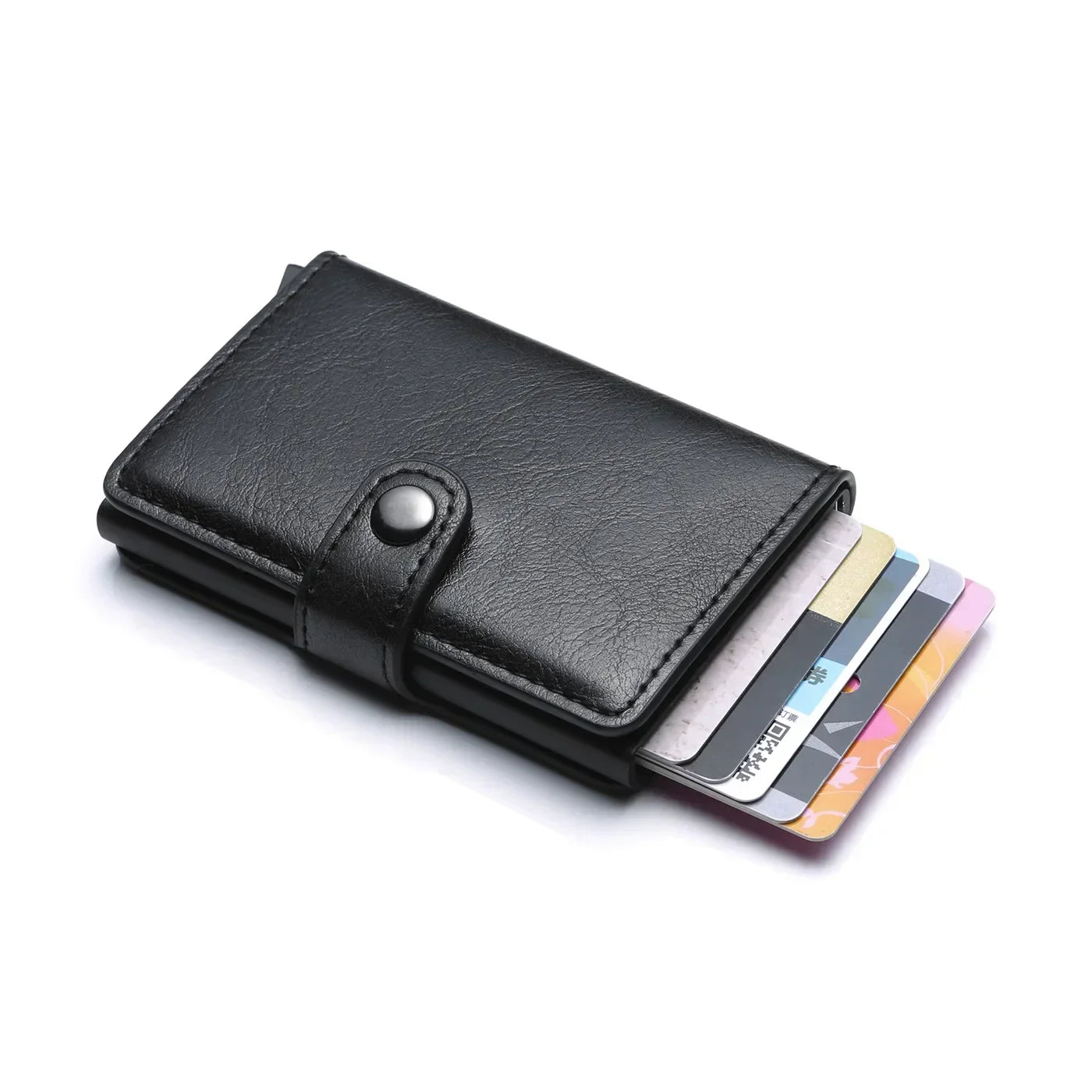 Rfid Credit Card Holder Men Wallets Luxury Small Smart Wallet Metal Business Mini Cardholder Case Women Minimalist Walet for Men