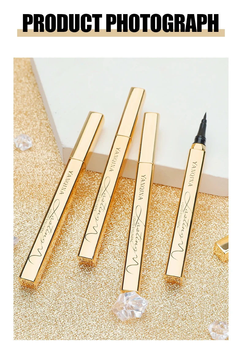 Quick-dry Eyeliner Pencil Makeup Long Lasting Smooth Matte Eye Liner Waterproof Anti Smudge Liquid Eyeliner Pen Eyes Cosmetics