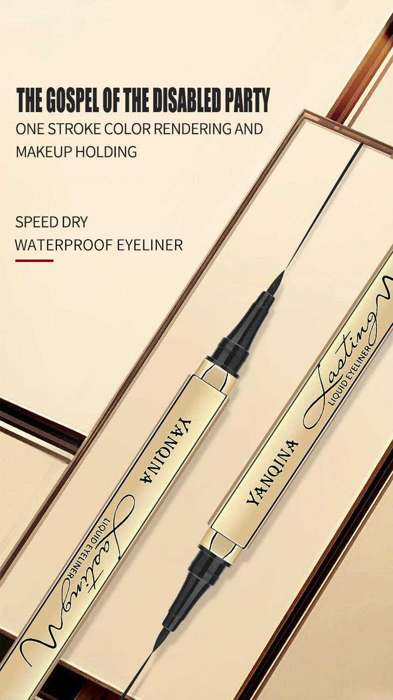 Quick-dry Eyeliner Pencil Makeup Long Lasting Smooth Matte Eye Liner Waterproof Anti Smudge Liquid Eyeliner Pen Eyes Cosmetics