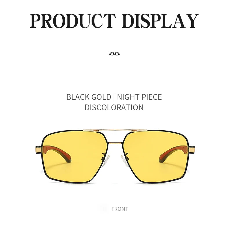 LIOUMO Intelligent Photochromic Sunglasses Men Polarized Night Vision Goggle Women Anti-Glare Driving Glasses UV400 gafas de sol