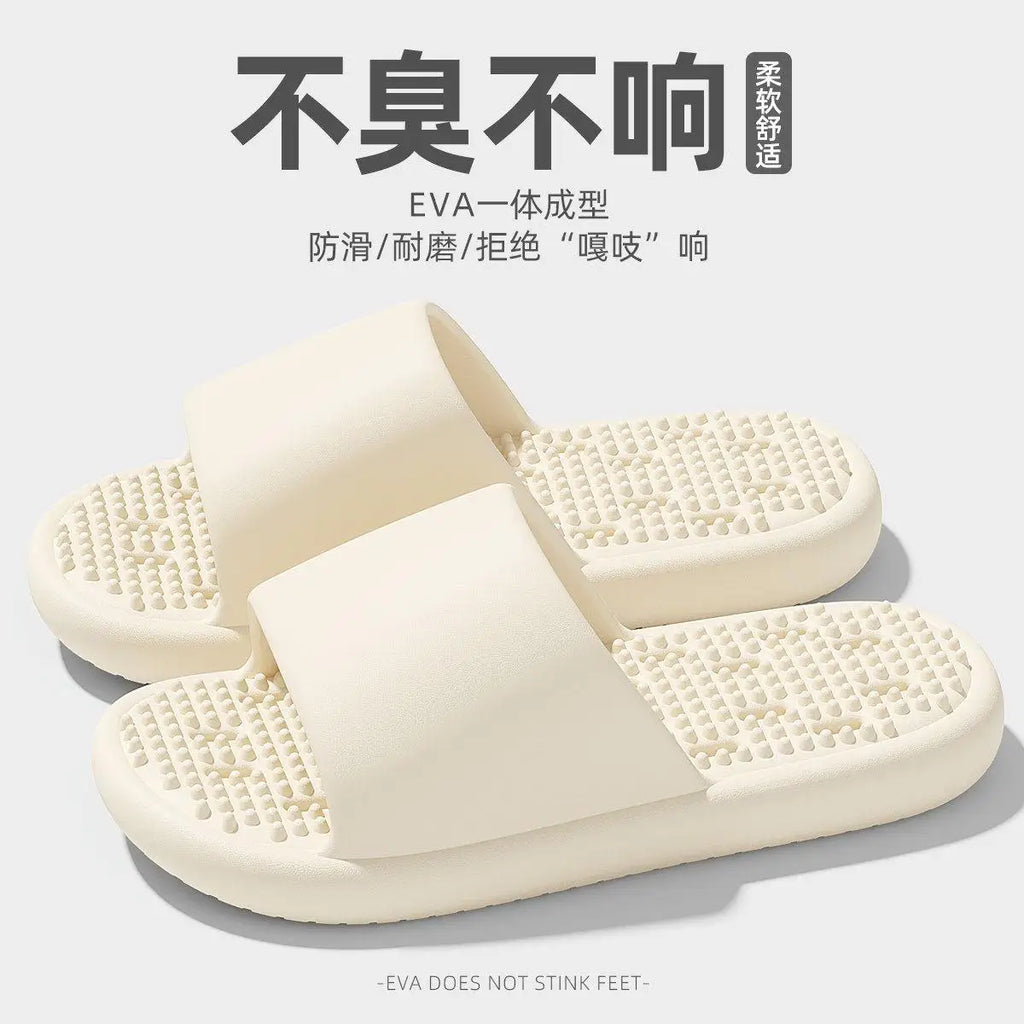 EVA bathroom leak slippers for women, summer new indoor home shower, anti slip, fast drying, smelly feet cool slippers for women
