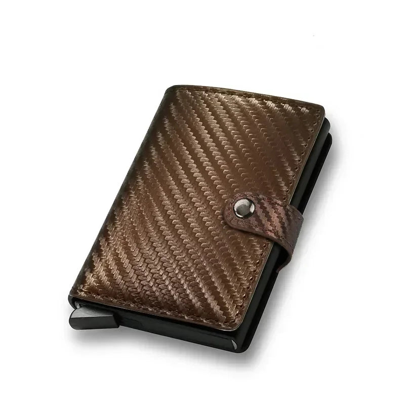 Rfid Credit Card Holder Men Wallets Luxury Small Smart Wallet Metal Business Mini Cardholder Case Women Minimalist Walet for Men