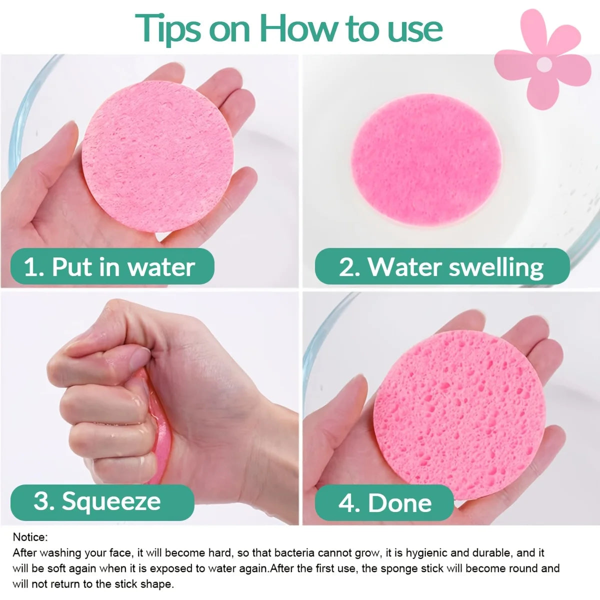 10/30pcs Compressed Facial Sponges SPA Face Cleaning Sponge Makeup Removal Exfoliating Pads for Cosmetologists Skin Massage Tool
