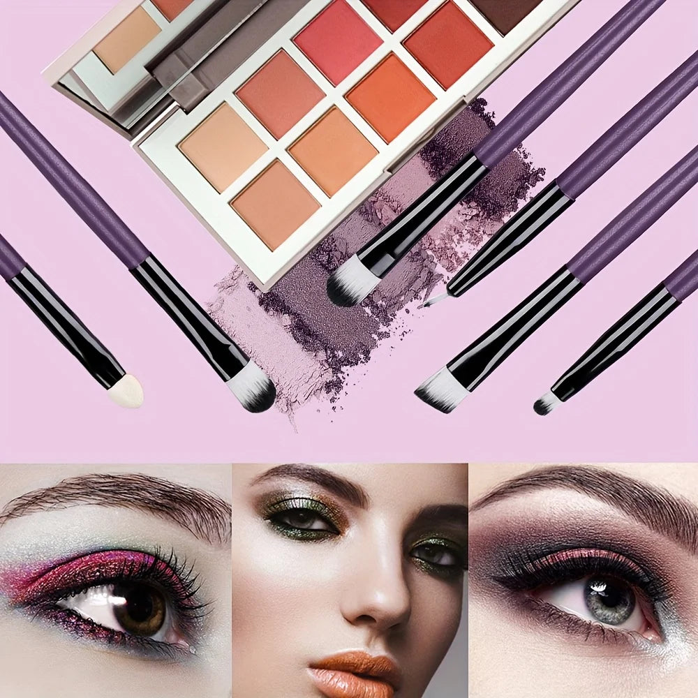 20pcs Eye Makeup Brush Set Portable Soft Makeup Brushes Beauty Tools Foundation Eyeshadow Eyeliner Brush Multi-function Beginner