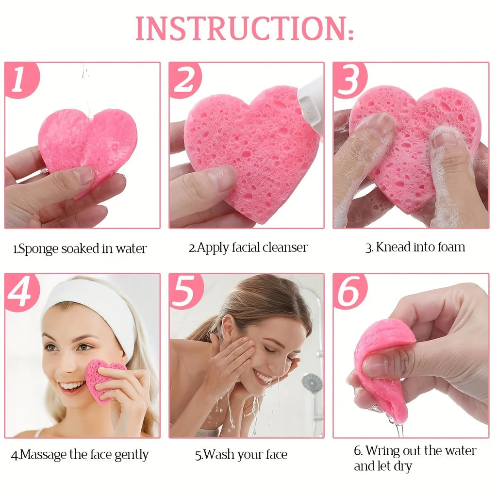 10/30pcs Compressed Facial Sponges SPA Face Cleaning Sponge Makeup Removal Exfoliating Pads for Cosmetologists Skin Massage Tool