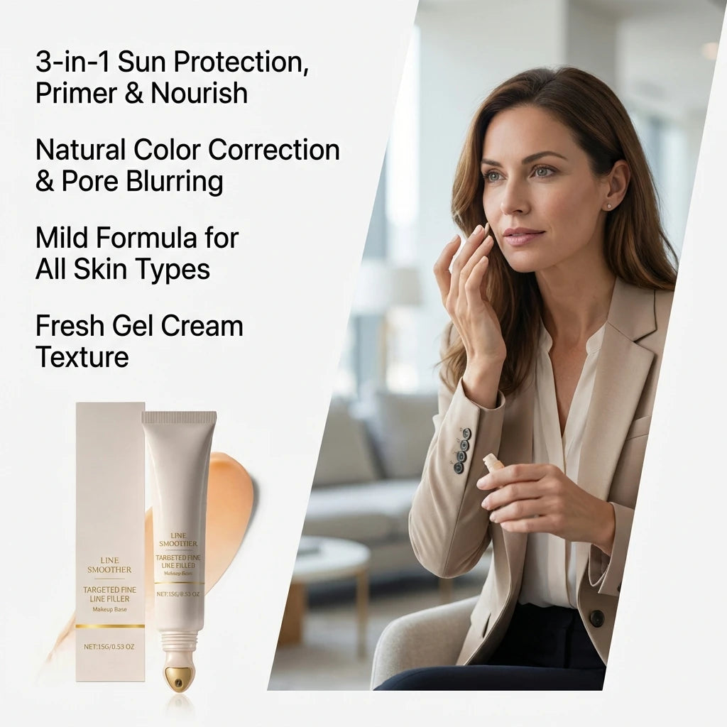 Line Smoother Hydrating Primer for Makeup Even Tone Lightweight & Non-sticky Invisible Pores Antioxidant Makeup Base Moisturizer