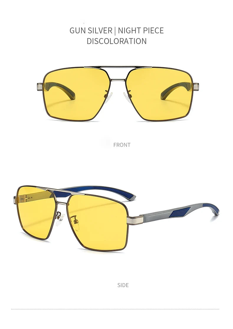 LIOUMO Intelligent Photochromic Sunglasses Men Polarized Night Vision Goggle Women Anti-Glare Driving Glasses UV400 gafas de sol