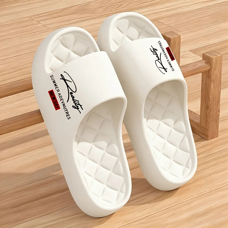 Cloud-like Softness, EVA Comfortable Lightweight Slippers,Suitable for Home and Outdoor,Unisex Couple Two-tone, Simple Bathroom
